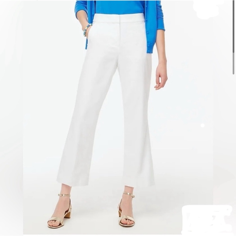 NWT J Crew Factory kick flare white pants size 10